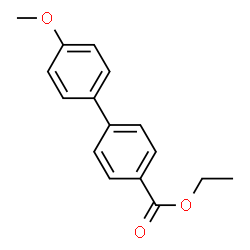 ChemSpider 2D Image | Ethyl 4'-methoxy-4-biphenylcarboxylate | C16H16O3