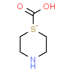 ChemSpider 2D Image | 1,4-thiomorpholine-3-carboxylic acid | C5H10NO2S