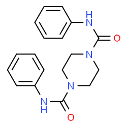 ChemSpider 2D Image | N,N'-Diphenyl-1,4-piperazinedicarboxamide | C18H20N4O2