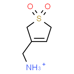 ChemSpider 2D Image | (1,1-Dioxido-2,5-dihydro-3-thiophenyl)methanaminium | C5H10NO2S