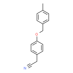 ChemSpider 2D Image | {4-[(4-Methylbenzyl)oxy]phenyl}acetonitrile | C16H15NO