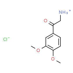 ChemSpider 2D Image | 2-(3,4-Dimethoxyphenyl)-2-oxoethanaminium chloride | C10H14ClNO3