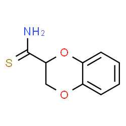 ChemSpider 2D Image | 2,3-DIHYDRO-1,4-BENZODIOXINE-2-CARBOTHIOAMIDE | C9H9NO2S