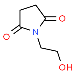 ChemSpider 2D Image | N-(2-HYDROXYETHYL)SUCCINIMIDE | C6H9NO3