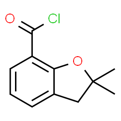 ChemSpider 2D Image | 2,3-Dihydro-2,2-dimethyl-7-benzofurancarbonyl chloride | C11H11ClO2