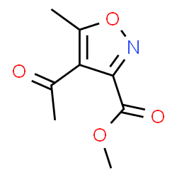 ChemSpider 2D Image | methyl 4-acetyl-5-methyl-3-isoxazolecarboxylate | C8H9NO4