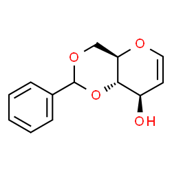 ChemSpider 2D Image | 4,6-O-(R)-Benzylidene-D-glucal | C13H14O4