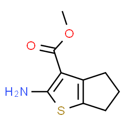 ChemSpider 2D Image | methyl 2-amino-4H,5H,6H-cyclopenta[b]thiophene-3-carboxylate | C9H11NO2S