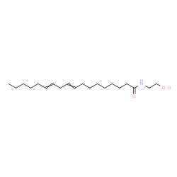 ChemSpider 2D Image | N-(2-Hydroxyethyl)-9,12-octadecadienamide | C20H37NO2