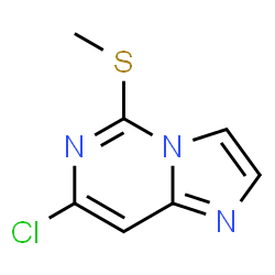 ChemSpider 2D Image | 7-Chloro-5-(methylthio)imidazo[1,2-c]pyrimidine | C7H6ClN3S