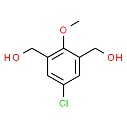 ChemSpider 2D Image | 5-Chloro-2-methoxy-1,3-benzenedimethanol | C9H11ClO3