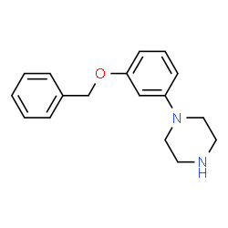 ChemSpider 2D Image | 1-(3-(Benzyloxy)phenyl)piperazine | C17H20N2O