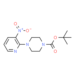 ChemSpider 2D Image | 1-N-Boc-4-(3-Nitropyridin-2-yl)piperazine | C14H20N4O4