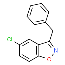 ChemSpider 2D Image | 3-Benzyl-5-chlorobenzoisoxazole | C14H10ClNO