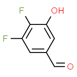 ChemSpider 2D Image | 3,4-Difluoro-5-hydroxybenzaldehyde | C7H4F2O2