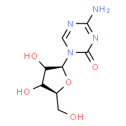 ChemSpider 2D Image | 4-Amino-1-(beta-L-ribofuranosyl)-1,3,5-triazin-2(1H)-one | C8H12N4O5