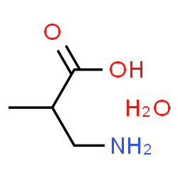 ChemSpider 2D Image | DL-3-Aminoisobutyric Acid Monohydrate | C4H11NO3