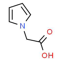ChemSpider 2D Image | 1H-Pyrrol-1-ylacetic acid | C6H7NO2