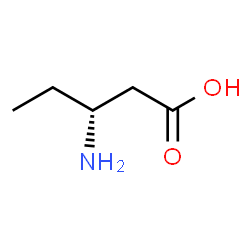 ChemSpider 2D Image | (R)-3-Amino-valeric acid | C5H11NO2