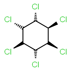 ChemSpider 2D Image | (1R,2S,3r,4R,5S,6s)-1,2,3,4,5,6-Hexachlorocyclohexane | C6H6Cl6