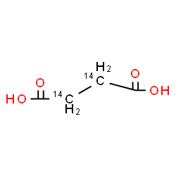 ChemSpider 2D Image | (2,3-~14~C_2_)Butanedioic acid | C214C2H6O4