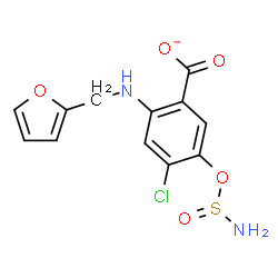 ChemSpider 2D Image | 5-[(Aminosulfinyl)oxy]-4-chloro-2-[(2-furylmethyl)amino]benzoate | C12H10ClN2O5S