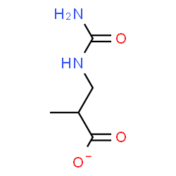 ChemSpider 2D Image | 3-(Carbamoylamino)-2-methylpropanoate | C5H9N2O3