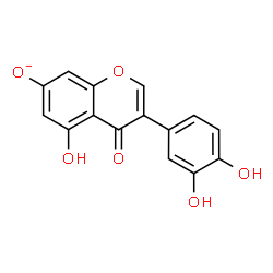 ChemSpider 2D Image | 3-(3,4-Dihydroxyphenyl)-5-hydroxy-4-oxo-4H-chromen-7-olate | C15H9O6