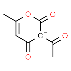 ChemSpider 2D Image | 3-Acetyl-6-methyl-2,4-dioxo-3,4-dihydro-2H-pyran-3-ide | C8H7O4