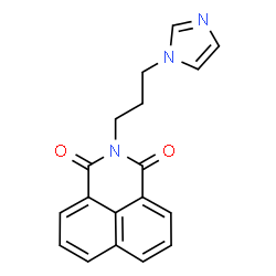 ChemSpider 2D Image | 2-(3-Imidazol-1-yl-propyl)-benzo[de]isoquinoline-1,3-dione | C18H15N3O2