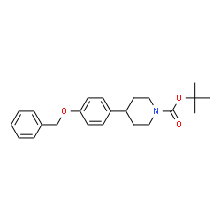 ChemSpider 2D Image | tert-Butyl 4-(4-(benzyloxy)phenyl)piperidine-1-carboxylate | C23H29NO3