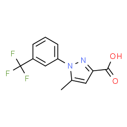 ChemSpider 2D Image | 5-Methyl-1-(3-trifluoromethyl-phenyl)-1H-pyrazole-3-carboxylic acid | C12H9F3N2O2