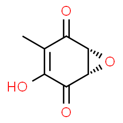 ChemSpider 2D Image | (1S,6R)-3-Hydroxy-4-methyl-7-oxabicyclo[4.1.0]hept-3-ene-2,5-dione | C7H6O4
