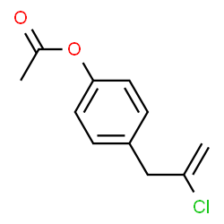 ChemSpider 2D Image | 4-(2-Chloro-2-propen-1-yl)phenyl acetate | C11H11ClO2
