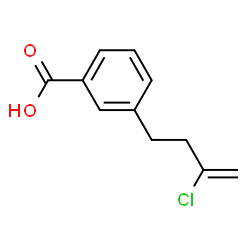 ChemSpider 2D Image | 3-(3-Chloro-3-buten-1-yl)benzoic acid | C11H11ClO2