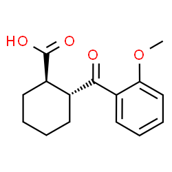 ChemSpider 2D Image | (1R,2R)-2-(2-Methoxybenzoyl)cyclohexanecarboxylic acid | C15H18O4