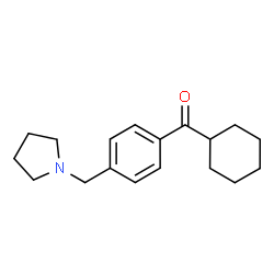 ChemSpider 2D Image | cyclohexyl 4-(pyrrolidinomethyl)phenyl ketone | C18H25NO