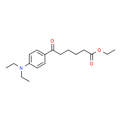 ChemSpider 2D Image | Ethyl 6-[4-(diethylamino)phenyl]-6-oxohexanoate | C18H27NO3