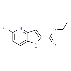 ChemSpider 2D Image | Ethyl 5-chloro-1H-pyrrolo[3,2-b]pyridine-2-carboxylate | C10H9ClN2O2