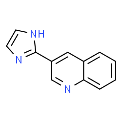 ChemSpider 2D Image | 3-(1H-Imidazol-2-yl)quinoline | C12H9N3