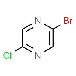 ChemSpider 2D Image | 2-Bromo-5-chloropyrazine | C4H2BrClN2