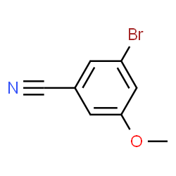 ChemSpider 2D Image | 3-Bromo-5-methoxybenzonitrile | C8H6BrNO
