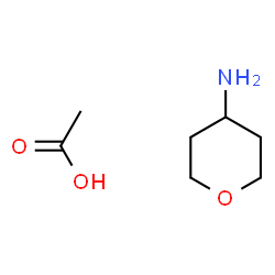 ChemSpider 2D Image | Tetrahydro-2H-pyran-4-amine acetate (1:1) | C7H15NO3