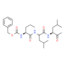 ChemSpider 2D Image | N-[(Benzyloxy)carbonyl]-L-norvalyl-N-[(3S)-5-methyl-2-oxohexan-3-yl]leucinamide | C26H41N3O5