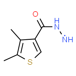 ChemSpider 2D Image | 2-[(4,5-Dimethyl-3-thienyl)carbonyl]hydrazino | C7H9N2OS