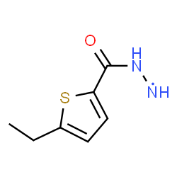 ChemSpider 2D Image | 2-[(5-Ethyl-2-thienyl)carbonyl]hydrazino | C7H9N2OS