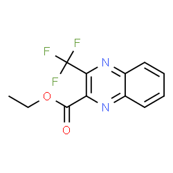 ChemSpider 2D Image | Ethyl 3-(trifluoromethyl)-2-quinoxalinecarboxylate | C12H9F3N2O2