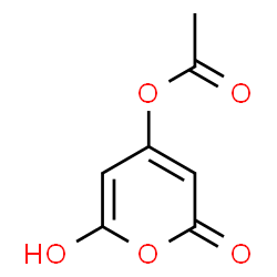 ChemSpider 2D Image | 6-Hydroxy-2-oxo-2H-pyran-4-yl acetate | C7H6O5