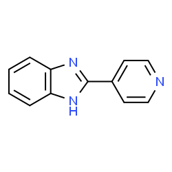 ChemSpider 2D Image | 2-(4-Pyridinyl)-1H-benzimidazole | C12H9N3