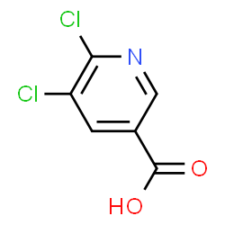 ChemSpider 2D Image | 5,6-Dichloronicotinic acid | C6H3Cl2NO2